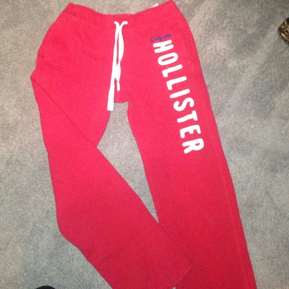 Red authentic hollister pants.
