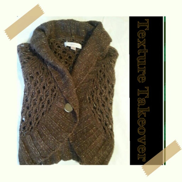 Xhilaration Sweaters - Sold - Crochet Sweater Jacket