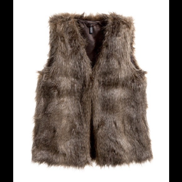 H&M Jackets & Blazers - Faux fur vest (brown)