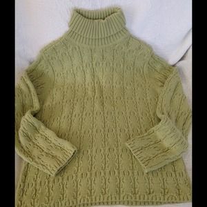 Cable knit  turtleneck sweater
