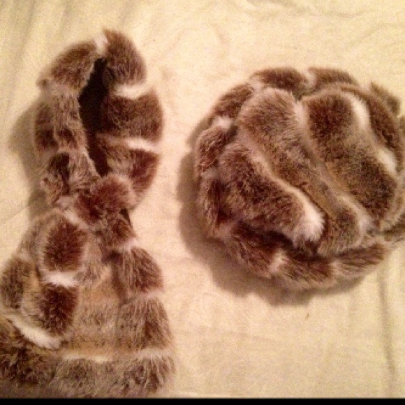 Accessories - Matching Faux Fur Hat and Scarf, NEW, Never worn!!