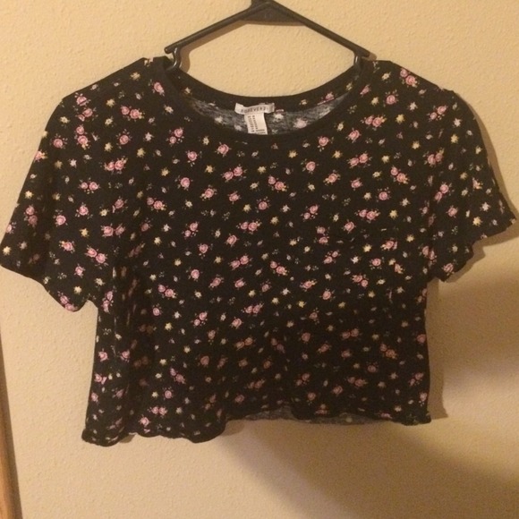 floral crop top