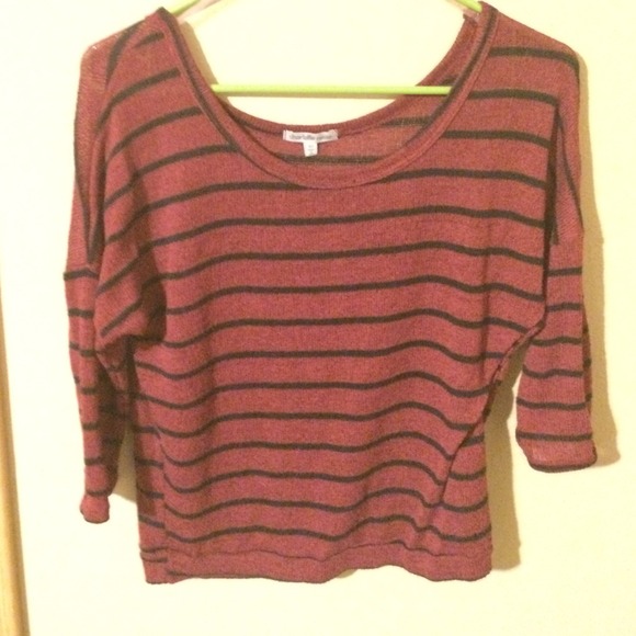 Red striped top