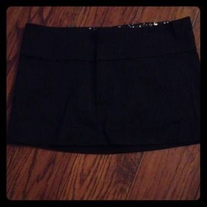 Super mini-black skirt!