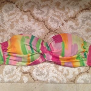 Tie die VS push-up bandeau bathing suit top