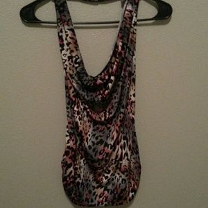 Cheetah printed halter top
