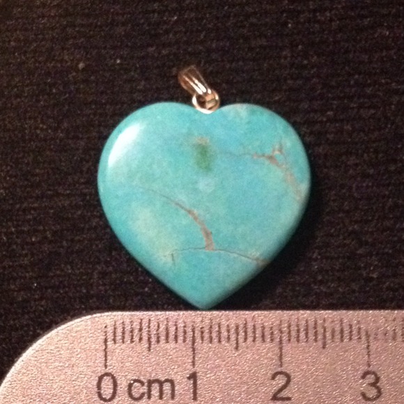 Turquoise heart pendant