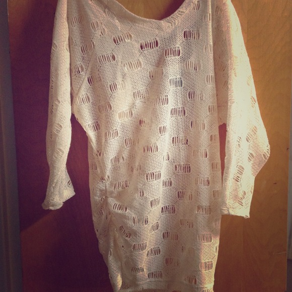 Charlotte Russe Distressed Tunic