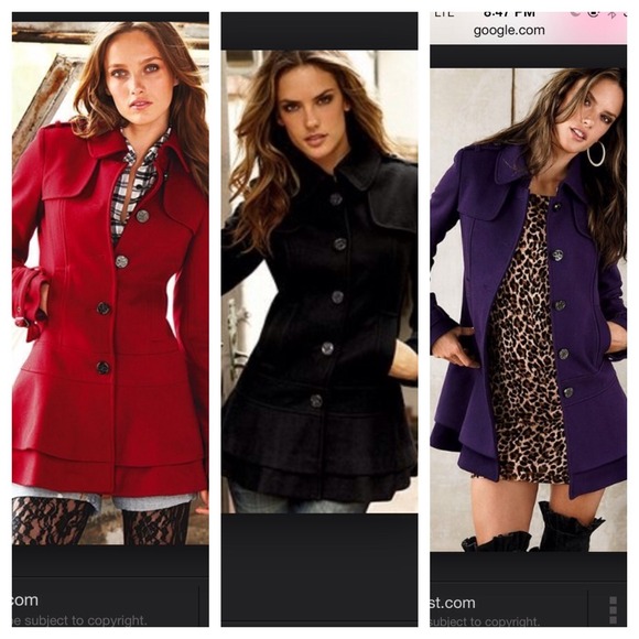 Pink guess ruffle coat