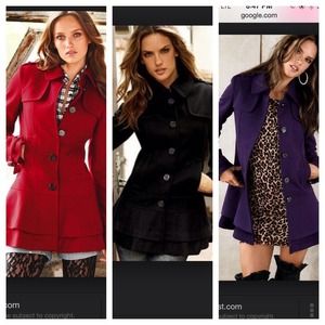 Pink guess ruffle coat