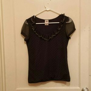 Dark Green Faded Glory Fashion Top