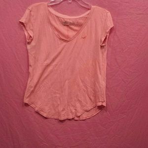 Coral Hollister t-shirt