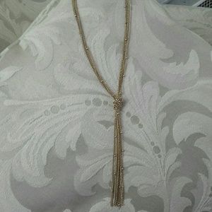**SOLD ON MERCARI** Long gold knotted necklace