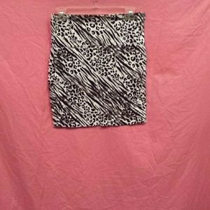 Cheetah and zebra print pencil skirt from Rue 21