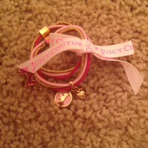 2 Juicy Couture hair ties