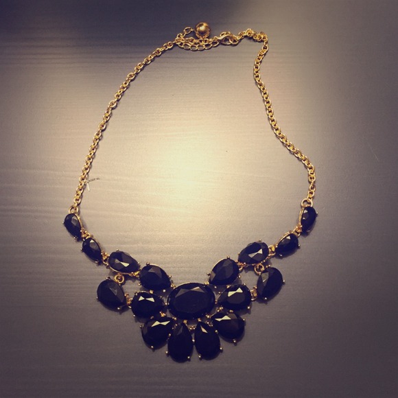 Black stone necklace