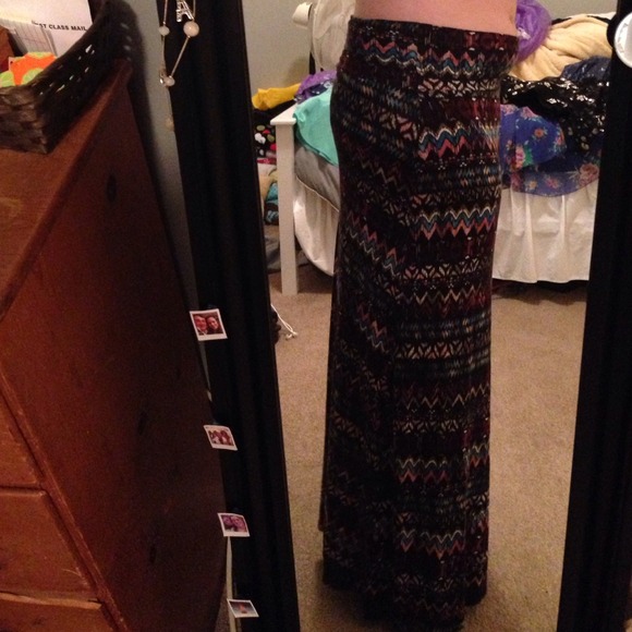 Tribal maxi skirt