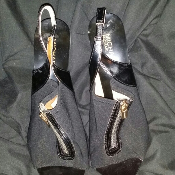 Black michael kors heels
