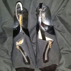 Black michael kors heels