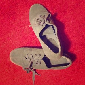 J. Jill leather gray lace ups