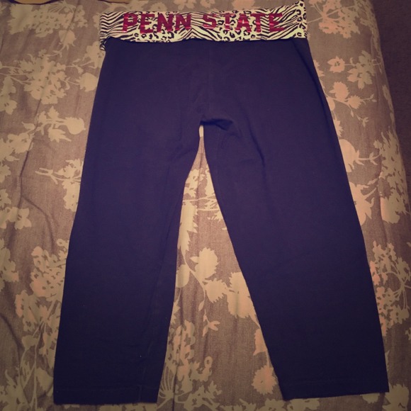 Penn State Pink Cropped Yoga Pants