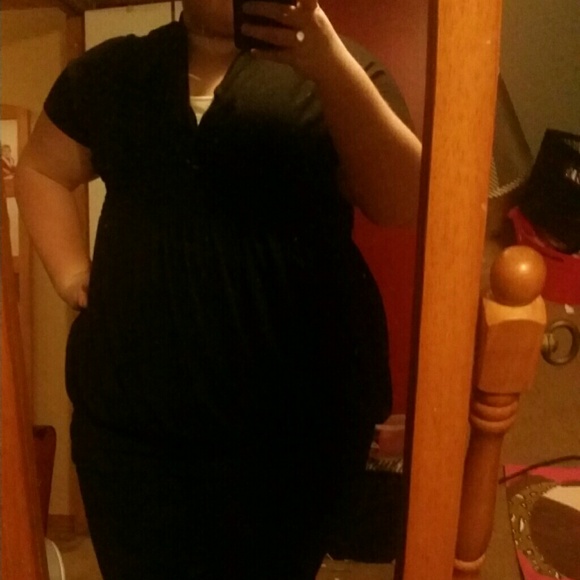 Black tunic top