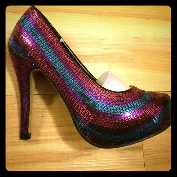 Like new Iron Fist sequin heels!