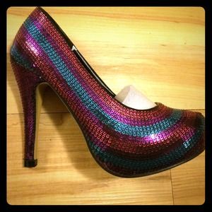 Like new Iron Fist sequin heels!
