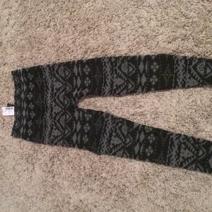 Fleece Aztec leggings