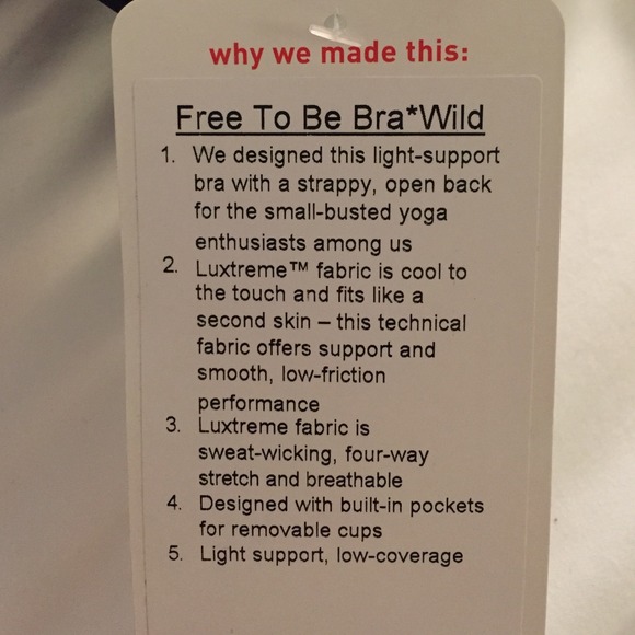 Purple  free to be wild bra - size 4 - Picture 3 of 3