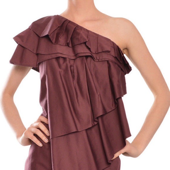 Ports 1961 Asymmetric Tiered Dress