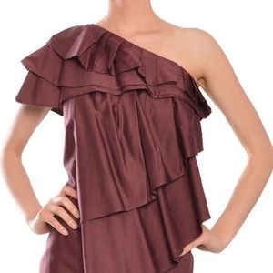 Ports 1961 Asymmetric Tiered Dress