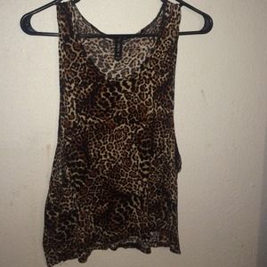 Cheetah top from pacsun