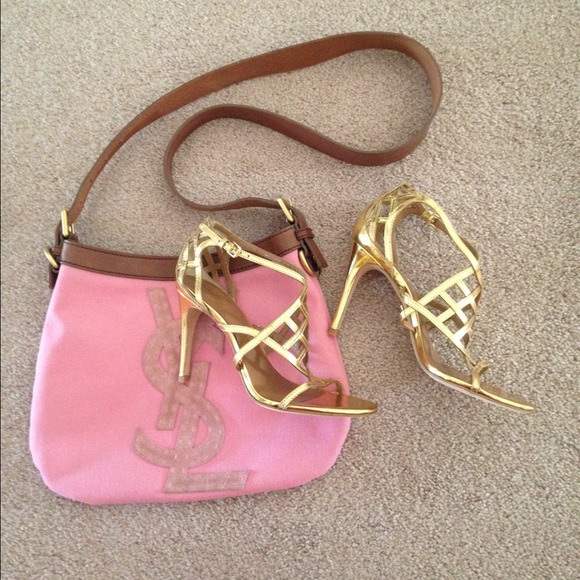 Tory Burch Shoes - Tory Burch Amalie Gold Cage Sandal