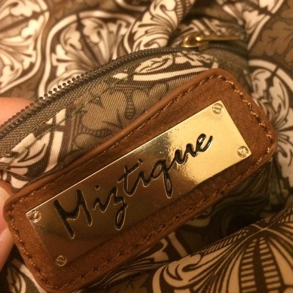 turquoise and tan purse/backpack - Picture 2 of 3