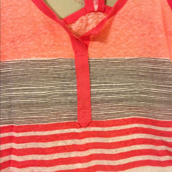 Orange Striped tank - Picture 2 of 4
