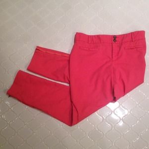 Anthro Bright Salmon Pink Ankle Length Pants!