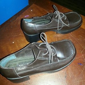 Brown mudd dress shoes