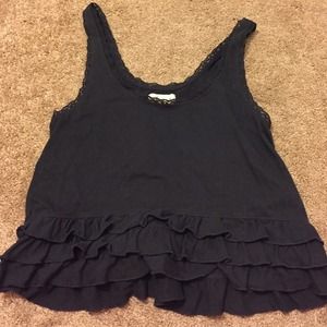 Tank top with ruffles