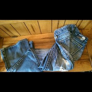 NWOT True Religion Wide Leg Jeans!