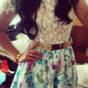 Asos nude mirrored spiked belt