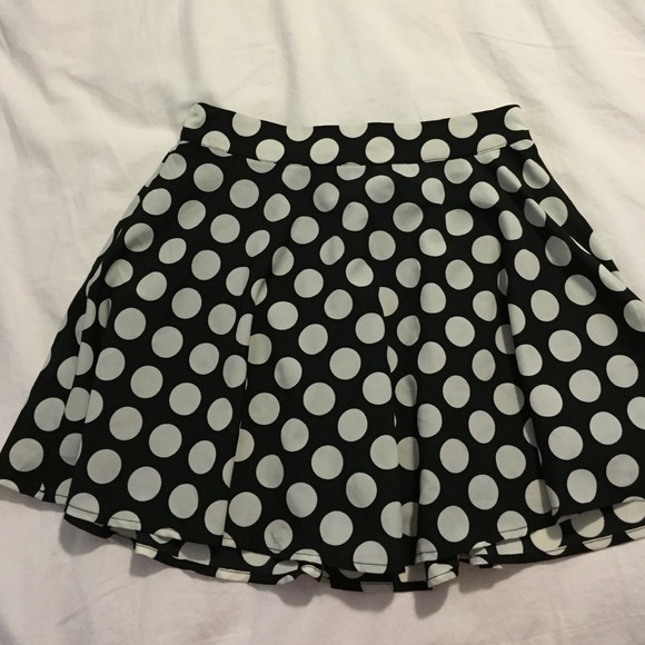 polka dot skirt