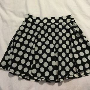 polka dot skirt