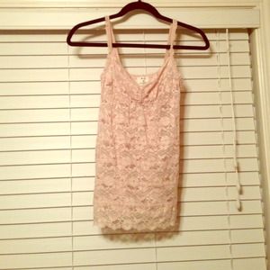 Beautiful Nude Lace Tank Top