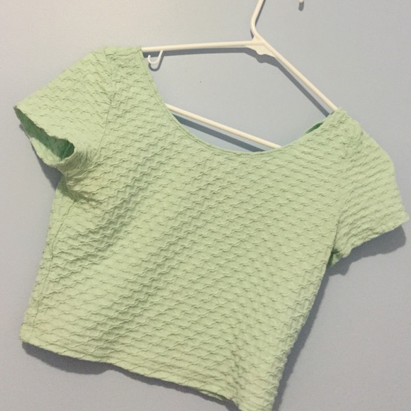 mint crop top