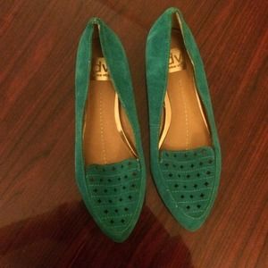 Cute teal colored dolce vita flats
