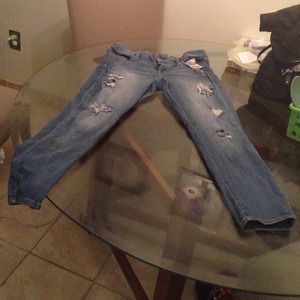 💥💥Ripped skinny light wash jeggings💥💥