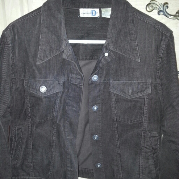 Brown Corduroy Crop Jacket