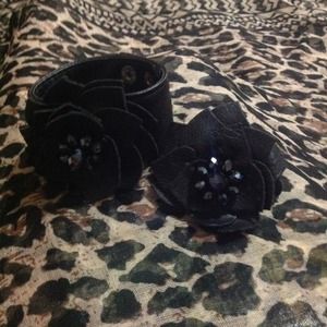 Leather Like Bracelet & Ring