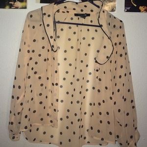 Polka dot button up